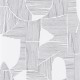 Papier Peint Graphique Noir et Blanc – Gallery de Casadéco - réf. GLRY86129127