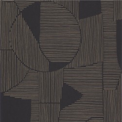 Papier Peint Graphique Noir et Taupe – Gallery de Casadéco - réf. GLRY86129413