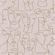 Papier Peint Portrait Camel et Rose – Gallery de Casadéco - réf. GLRY86164212