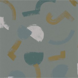 Papier Peint Mouvement Vert – Gallery de Casadéco - réf. GLRY86137423