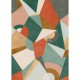 Papier Peint Panoramique Cubisme Vert – Gallery de Casadéco- réf. GLRY87037410 – 200 x 280cm