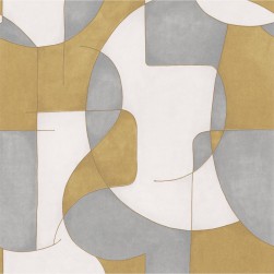Papier Peint Op’Art Bleu Or – Gallery de Casadéco - réf. GLRY86096211