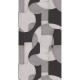 Papier Peint Op’Art Gris Noir – Gallery de Casadéco - réf. GLRY86099109