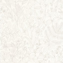 Papier Peint Esquisse Beige Lin – Gardens de Casadéco - réf. GADN87591056