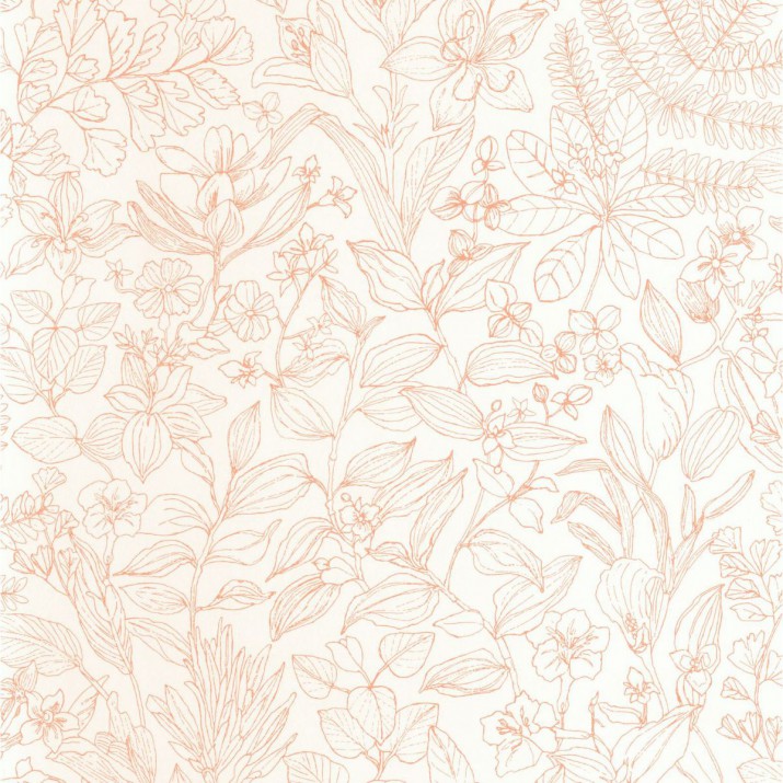 Papier Peint Esquisse Corail – Gardens de Casadéco - réf. GADN87593478