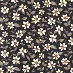 Papier Peint Clématites Noir Fusain – Gardens de Casadéco - réf. GADN87649897