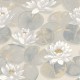 Papier Peint Nymphea Beige Lin – Gardens de Casadéco - réf. GADN87631068