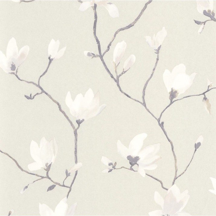 Papier Peint Suzhou Blanc Coton – Gardens de Casadéco - réf. GADN82360612