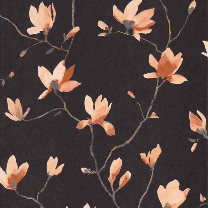 Papier Peint Suzhou Orange Crépuscule – Gardens de Casadéco - réf. GADN82363680