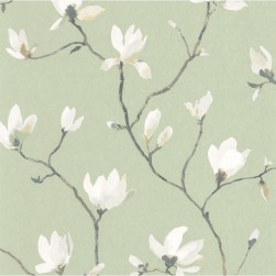 Papier Peint Suzhou Vert Sauge – Gardens de Casadéco - réf. GADN82367428
