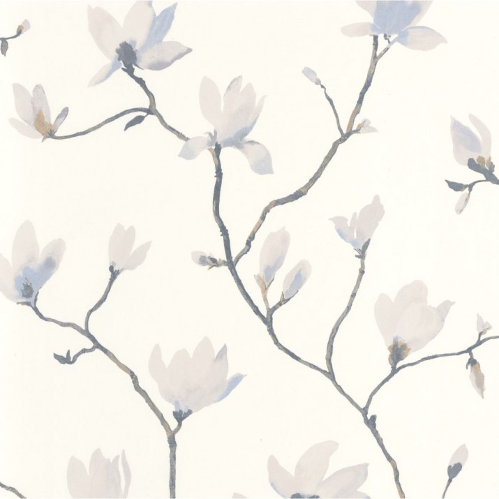Papier Peint Suzhou Gris Bleuté – Gardens de Casadéco - réf. GADN82369154