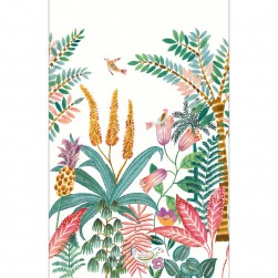 Papier Peint Panoramique Ritournelle Multicolore fond Blanc – Bohème de Casélio- réf. BOM103207604 – 200 x 280cm