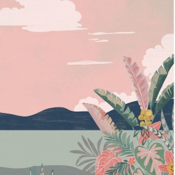 Papier Peint Panoramique California Sunrise Multi couleurs – Young and Free de Casélio- réf. YNF103424804 – 200 x 310cm