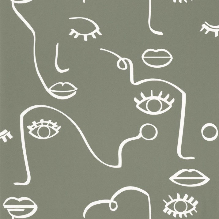 Papier Peint Just Smile Kaki – Young and Free de Casélio- réf. YNF103337007