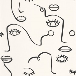 Papier Peint Just Smile Noir et Blanc – Young and Free de Casélio- réf. YNF103339010