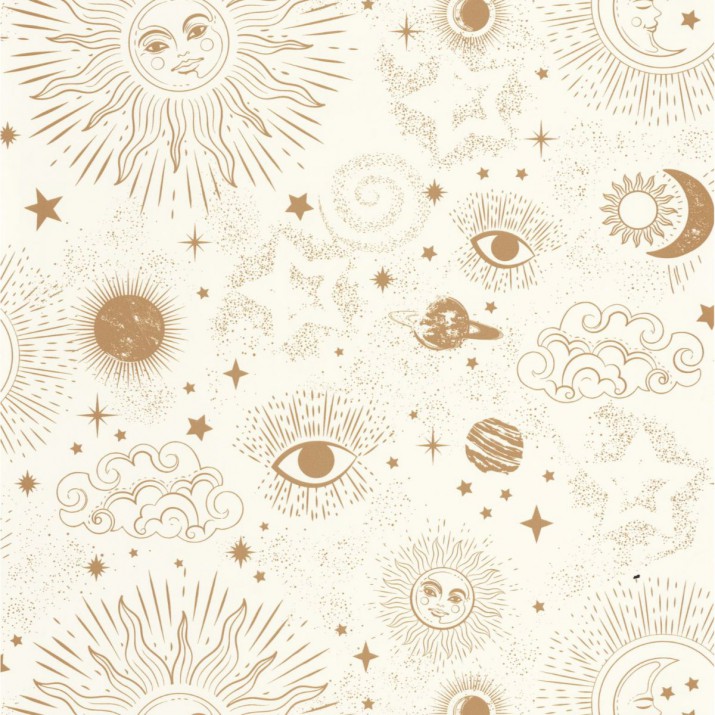 Papier Peint Live Your Dreams Blanc Doré – Young and Free de Casélio- réf. YNF103240020