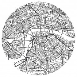 Sticker Fly to London Noir et Blanc – Young and Free de Casélio- réf. YNF103440009