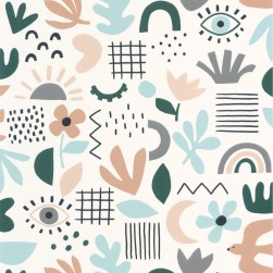 Papier Peint Feel Good Bleu Vert – Young and Free de Casélio- réf. YNF103286071
