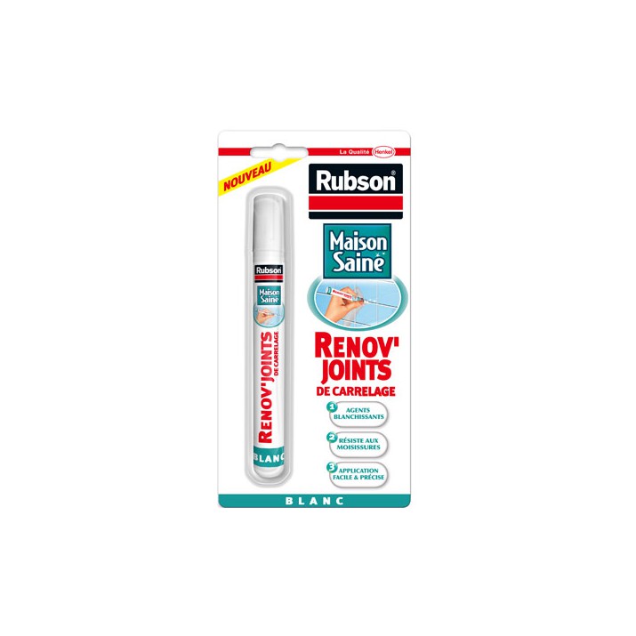 Rubson Rénov' Joints carrelage blanc 7ml