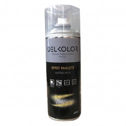 Delkolor Peinture en Aérosol Effet Pailleté 400ml
