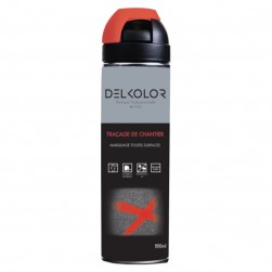 Delkolor Peinture de Traçage et Marquage au sol en Aérosol - 500ml