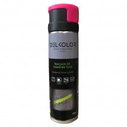 Delkolor Peinture de Traçage et Marquage au Sol Fluo en Aérosol - 500ml