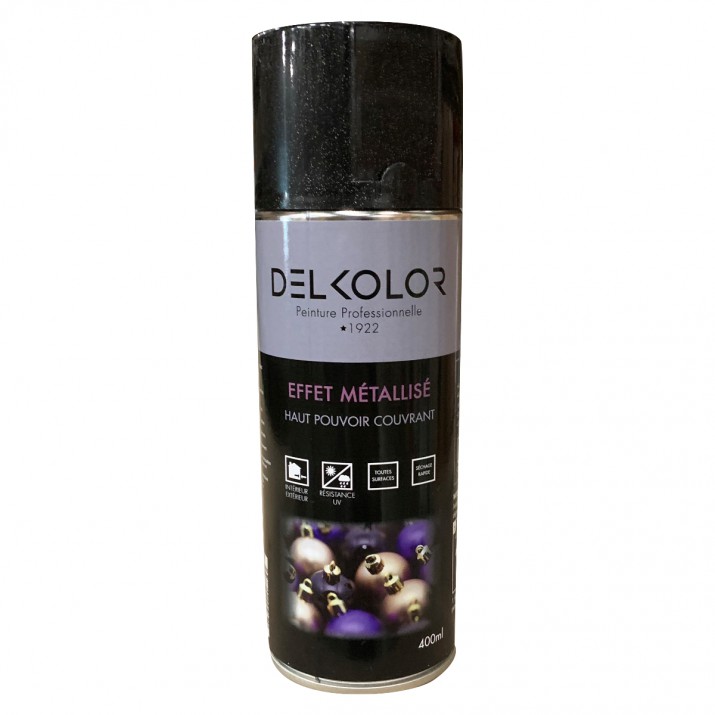Delkolor Peinture en Aérosol Effet Métallisé - 400ml