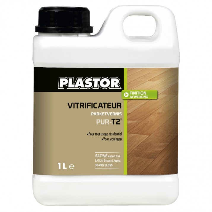 Plastor Vitrificateur polycarbonate Pur -T2- Satiné - Aspect Ciré