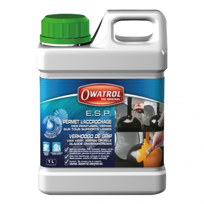 Owatrol E-B Fixateur de Fonds Poreux et Difficiles - 1L