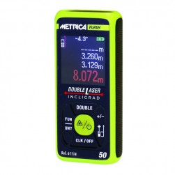 METRICA Télémètre Double Laser Expo Flash 50 M