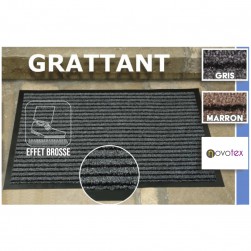 Tapis Grattant Intérieur Extérieur Strong Gris