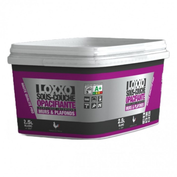 Loxxo Sous Couche Opacifiante Acrylique - Murs & Plafonds - Blanc