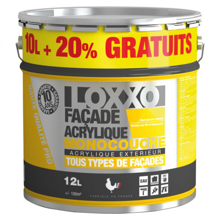 Loxxo Peinture Façade Acrylique - Monocouche