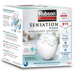 Rubson Absorbeur d'humidité Sensation Pure petit espace + 1 recharge