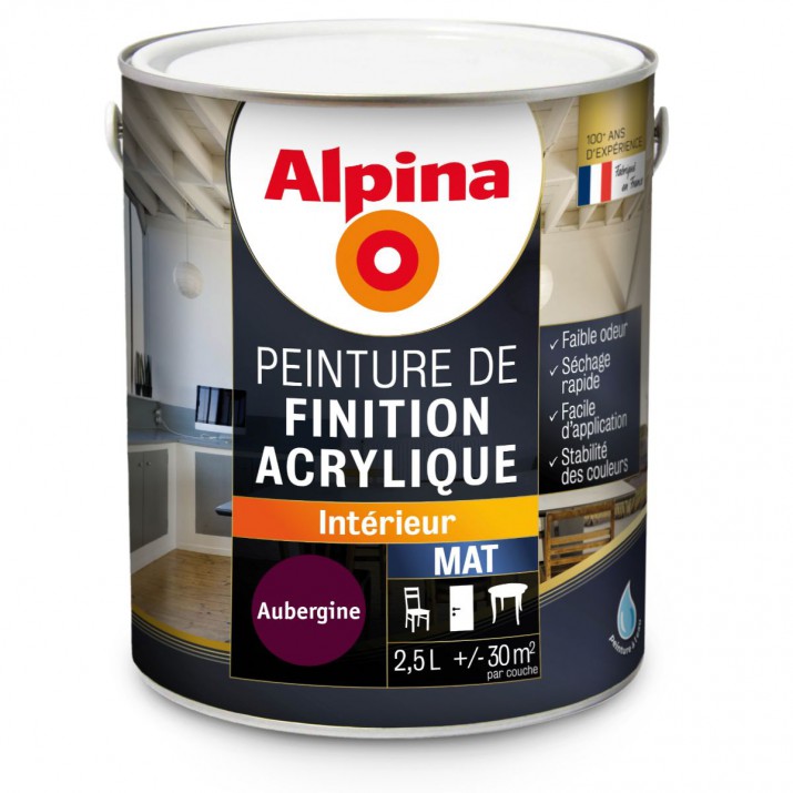 Alpina Peinture de Finition Acrylique - Intérieur - Mat