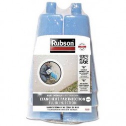 RUBSON 6 vases + injecteurs pour revêtement d'étanchéité des murs extérieurs