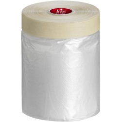 Film de protection avec ruban adhésif beige 55cm x 33m