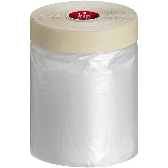 Film de protection avec ruban adhésif beige 55cm x 33m