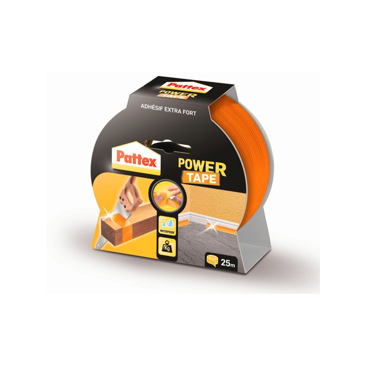 Adhésif Power Tape orange 50mm x 25m