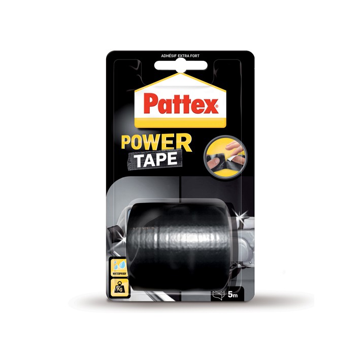 Adhésif Power Tape Auto & Moto noir 50mm x 5m