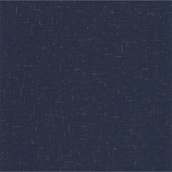 Papier Peint Vinyle sur Intissé Uni Gaze Métal Bleu Nuit et Cuivre – Golden Age de Casélio- réf. GAG103776552