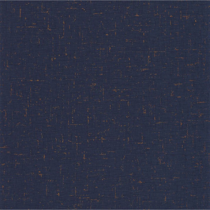 Papier Peint Vinyle sur Intissé Uni Gaze Métal Bleu Nuit et Cuivre – Golden Age de Casélio- réf. GAG103776552