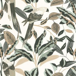 Papier Peint Vinyle sur Intissé Gary Vert Eucalyptus – Golden Age de Casélio- réf. GAG103790725