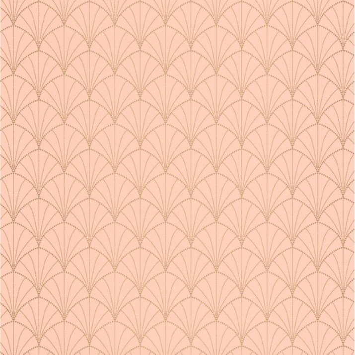 Papier Peint Vinyle sur Intissé Edgar Rose Or – Golden Age de Casélio- réf. GAG103824268