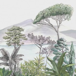 Papier Peint Intissé Panoramique Phoenix Vert – Green & Co de Casélio- réf. GCO103987004 – 200 x 310cm