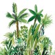 Papier Peint Intissé Panoramique Fidji Vert – Green & Co de Casélio- réf. GCO104007004 – 200 x 310cm