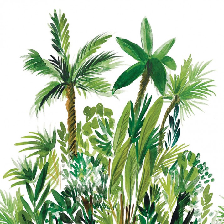 Papier Peint Intissé Panoramique Fidji Vert – Green & Co de Casélio- réf. GCO104007004 – 200 x 310cm