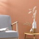 Papier Peint Vinyle sur Intissé Uni Mat Terracotta – Jute de Casélio- réf. JTE104014020