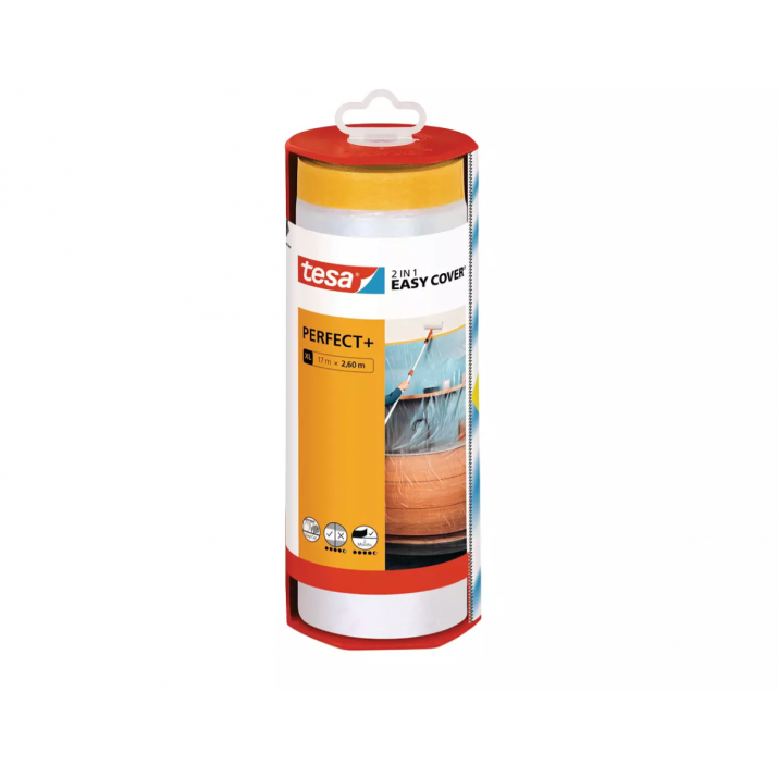 Ruban de masquage TESA Easy Cover Perfect 17 m x 2m60