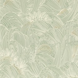 Papier Peint Intissé Marée Haute Céladon – L’Ile aux Oiseaux de Casamance - réf. 75902140